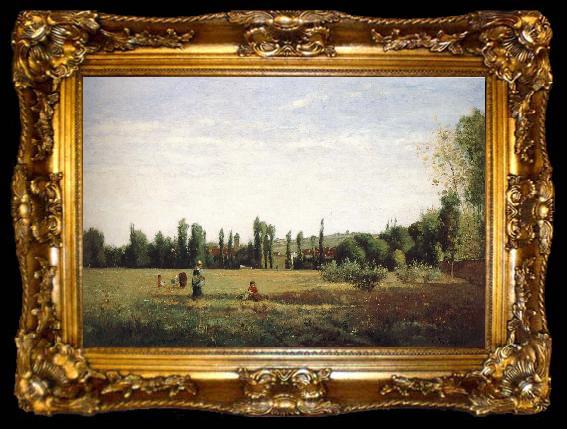 framed  Camille Pissarro Outlook fields, ta009-2